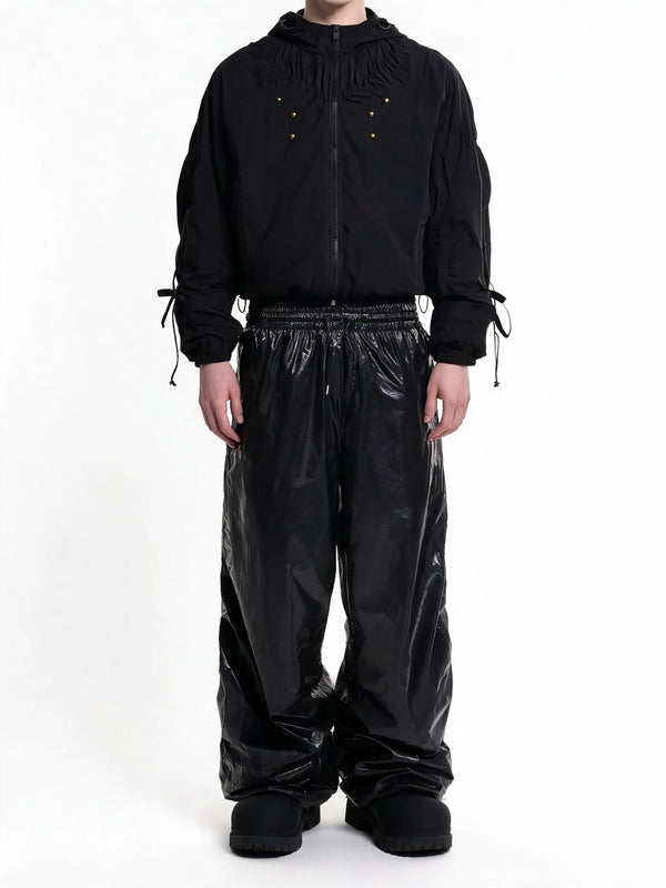Techwear Ruched Tactical Windbreaker - Fuga Studios