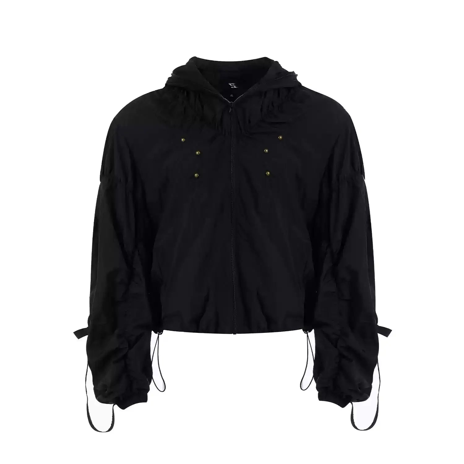 Techwear Ruched Tactical Windbreaker - Fuga Studios