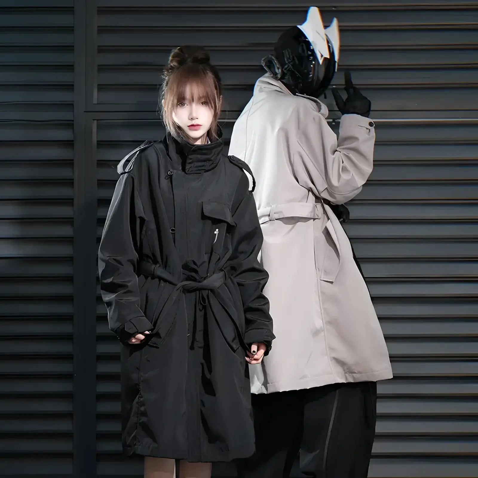 Techwear Sentinel Trench Coat - Fuga Studios
