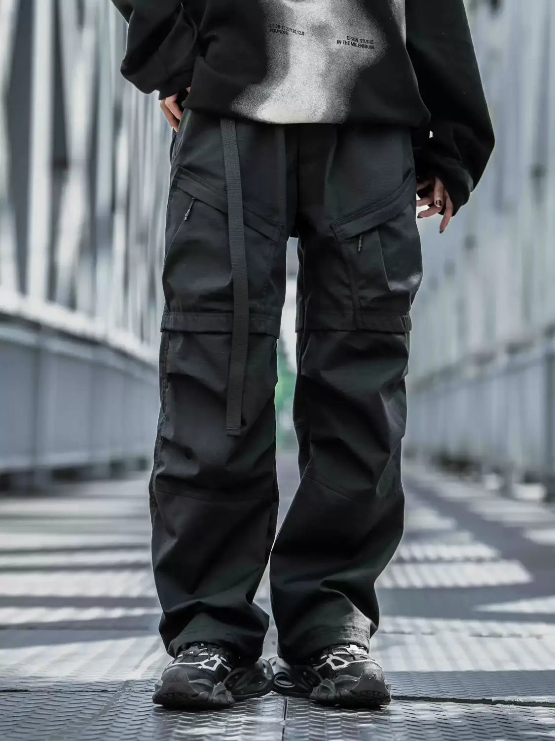 Techwear Pantalones cargo tácticos