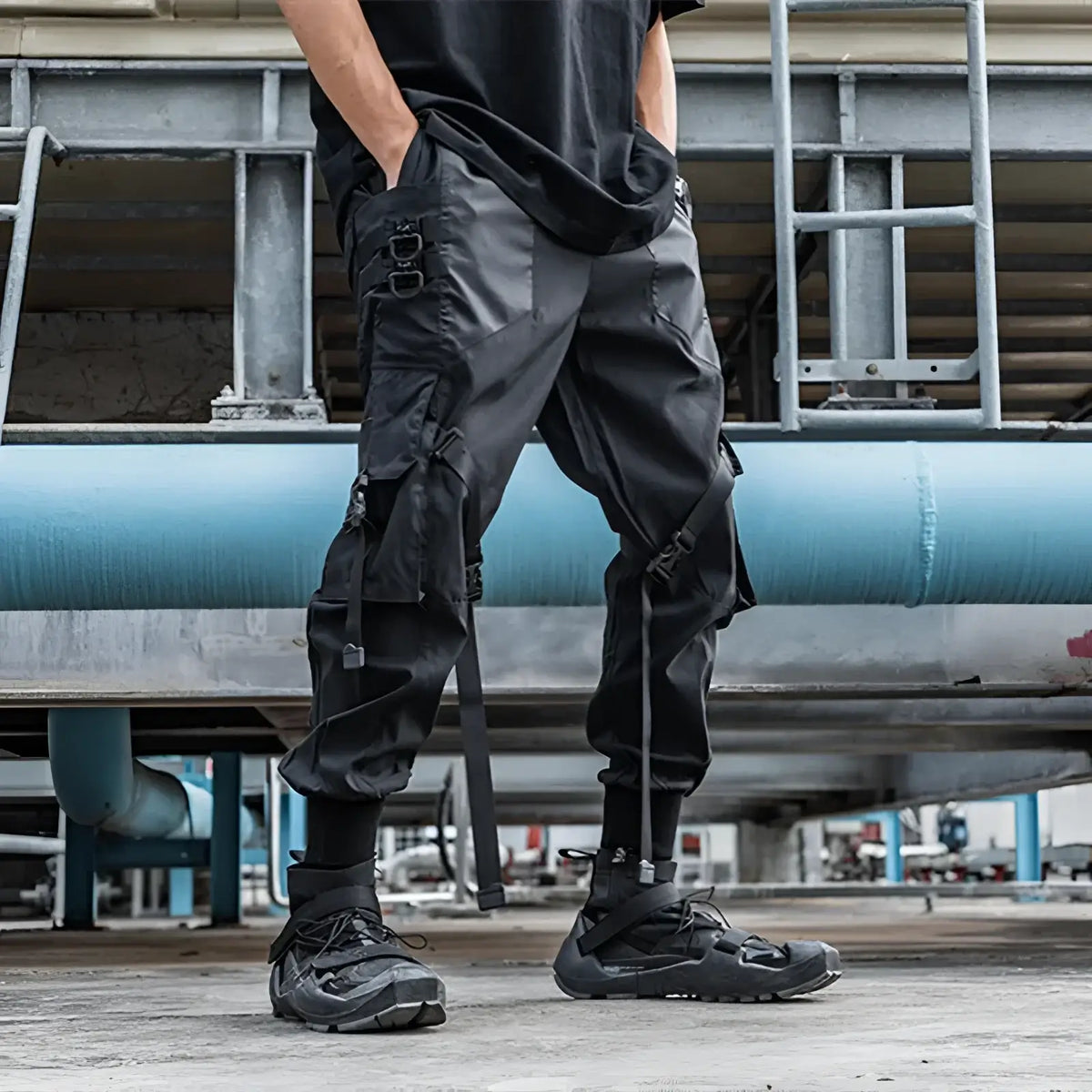 Pantaloni cargo tattici in nylon Techwear - Fuga Studios
