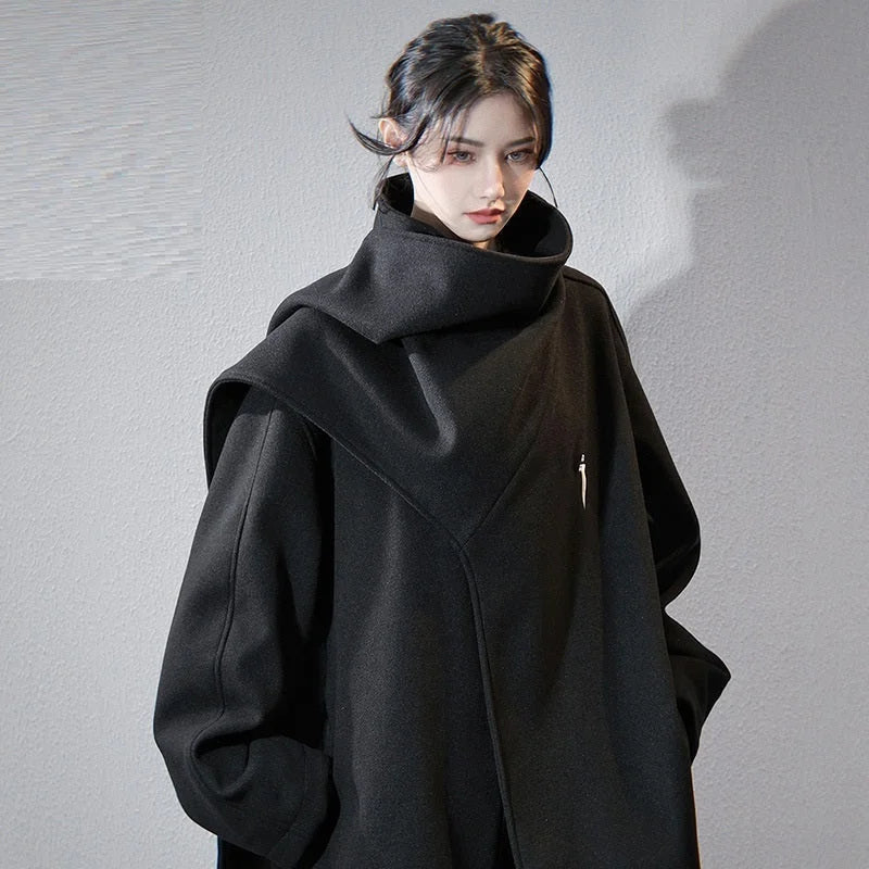 Techwear Wraith Scarf Coat V2 - Fuga Studios