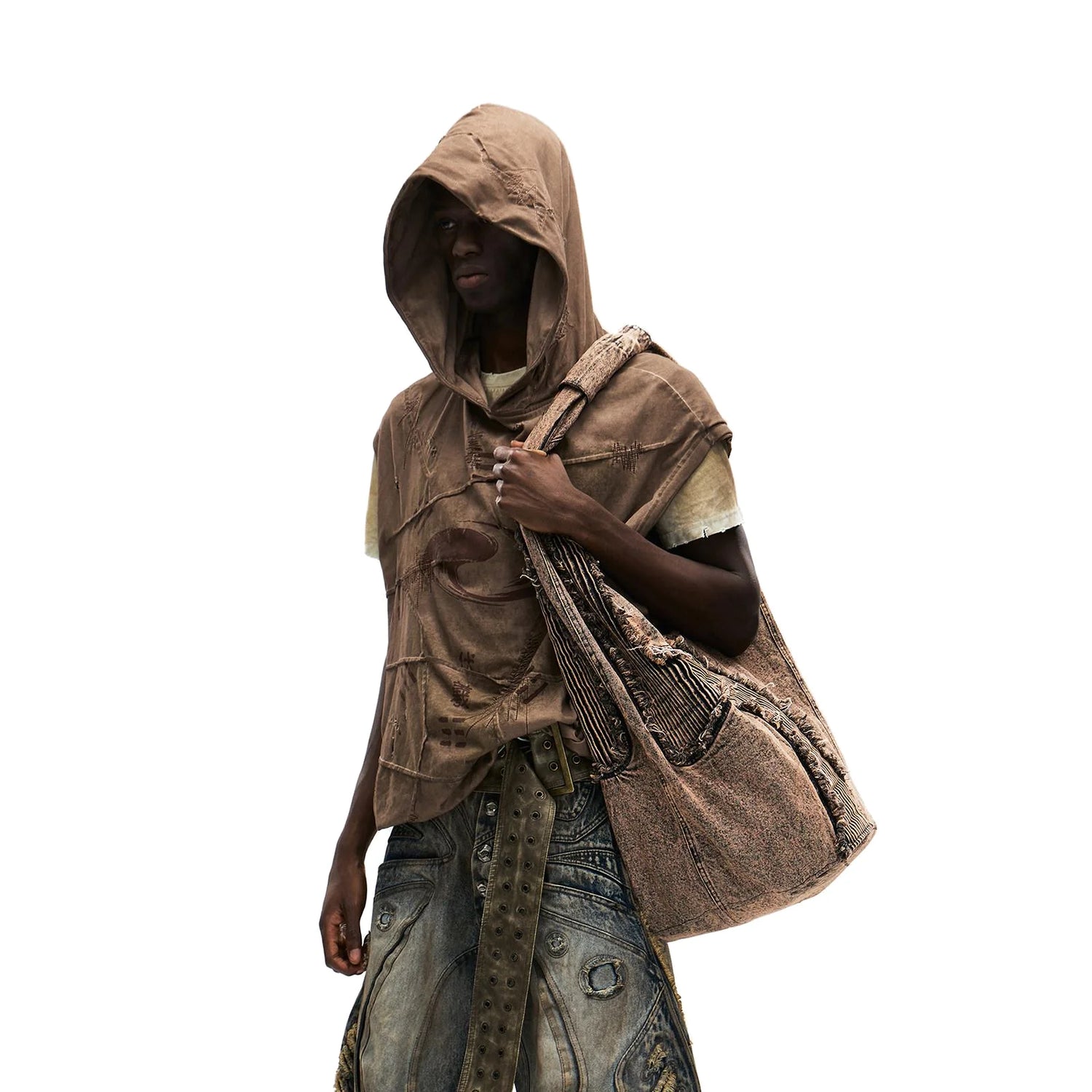 Warcore Distressed Hooded Vest 2