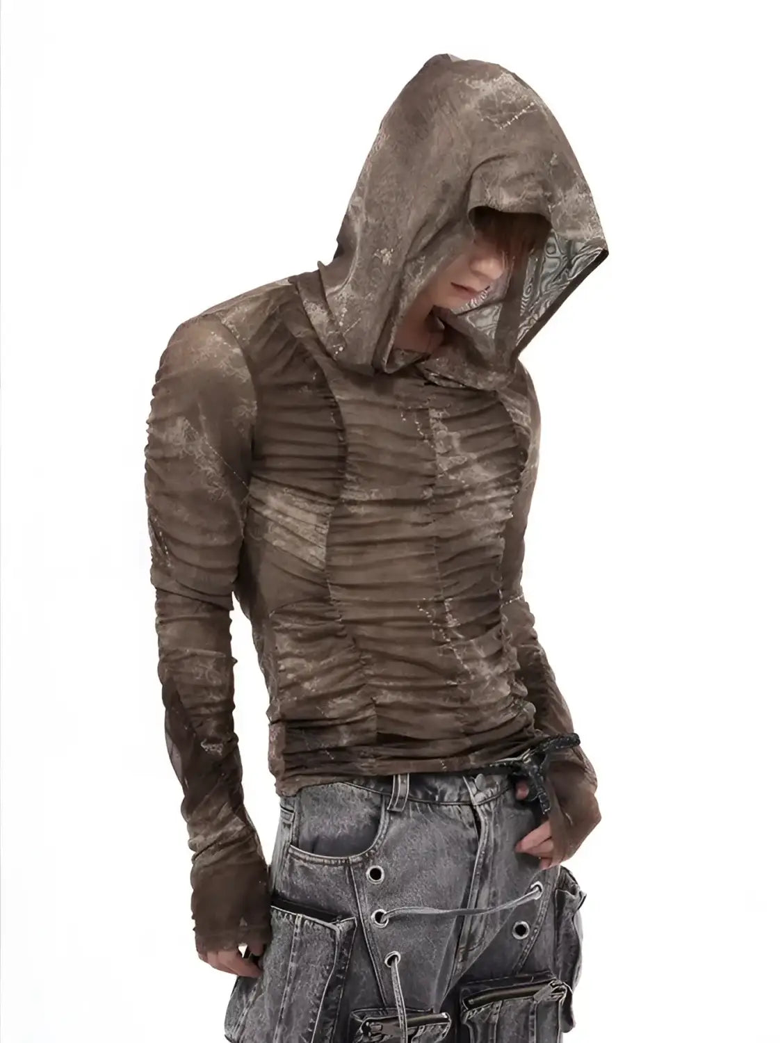 워코어 디스트레스 택티컬 후디