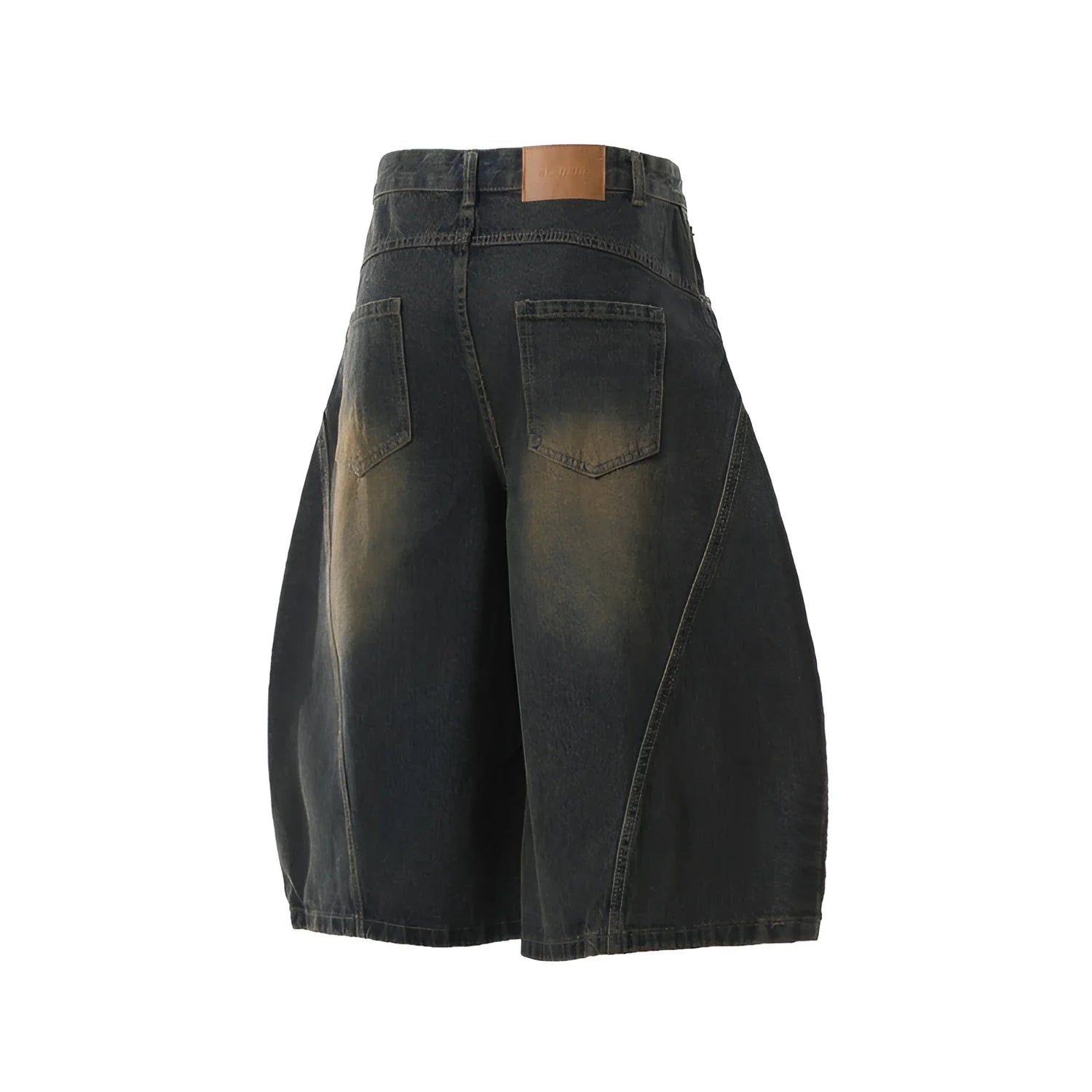 Y2K Barrel-Leg Faded Denim Jorts – Fuga Studios