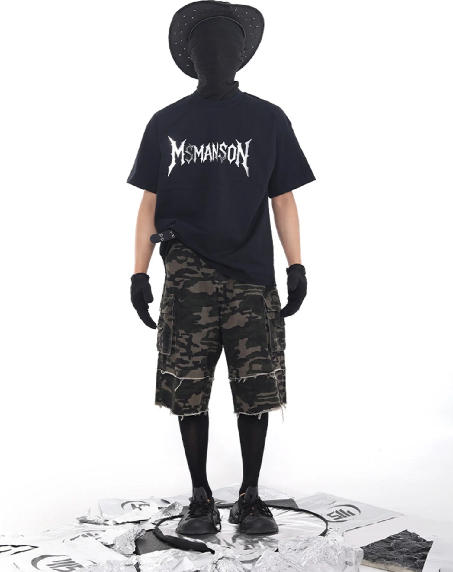 Y2K Camo Raw-Hem Cargo Jorts – Fuga Studios