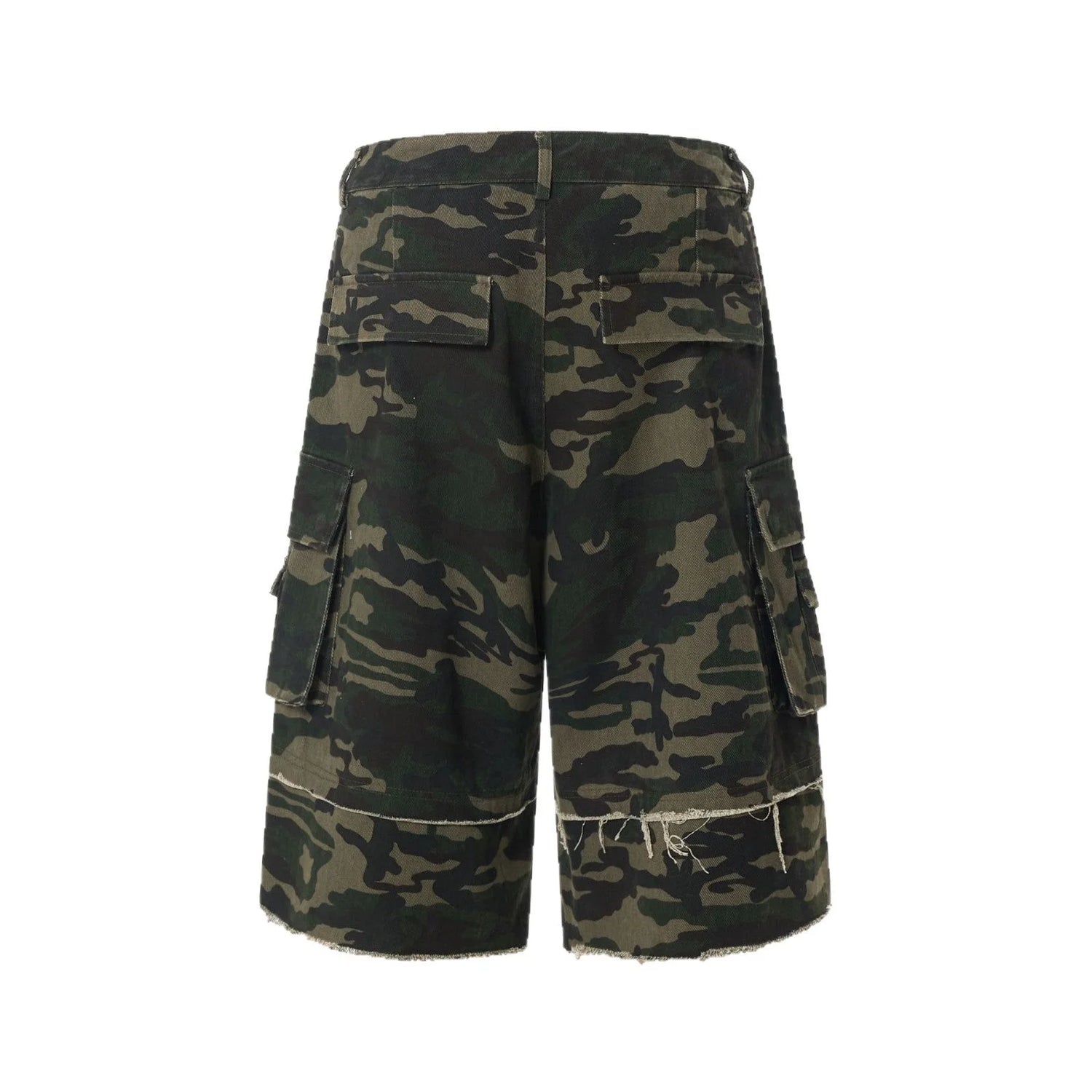 Y2K Camo Raw-Hem Cargo Jorts – Fuga Studios