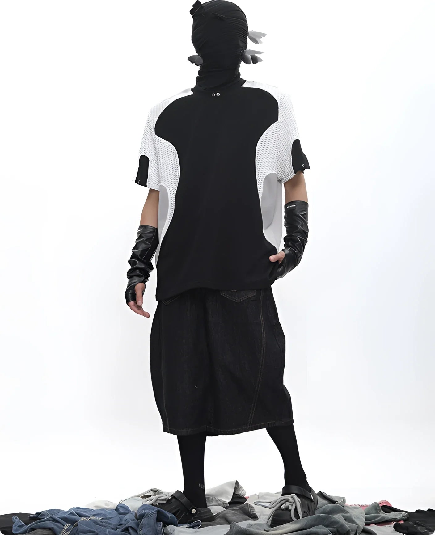 Y2K Saber Wide-Leg Denim Jorts - Fuga Studios