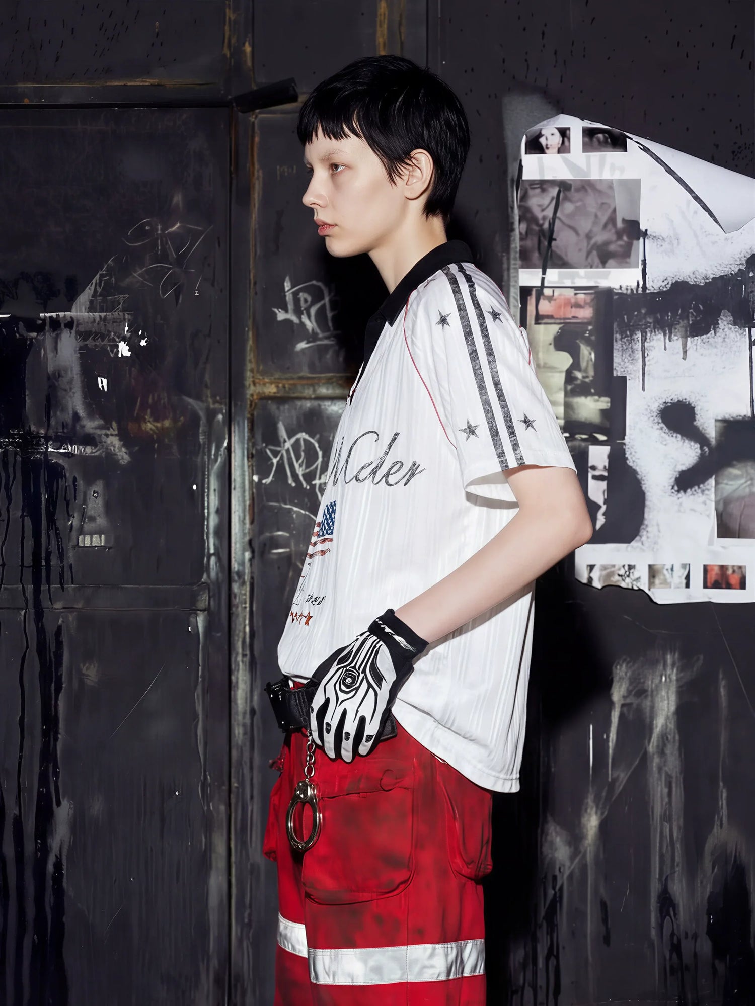 Y2K Star Jersey Polo Shirt 10