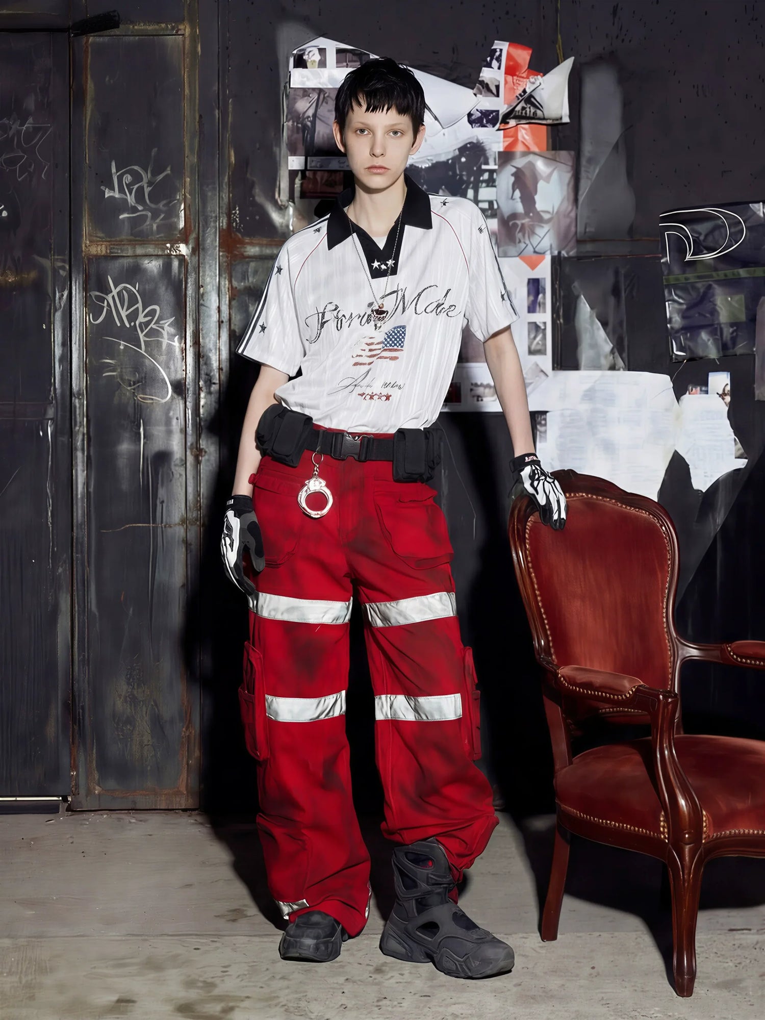 Y2K Star Jersey Polo Shirt 12