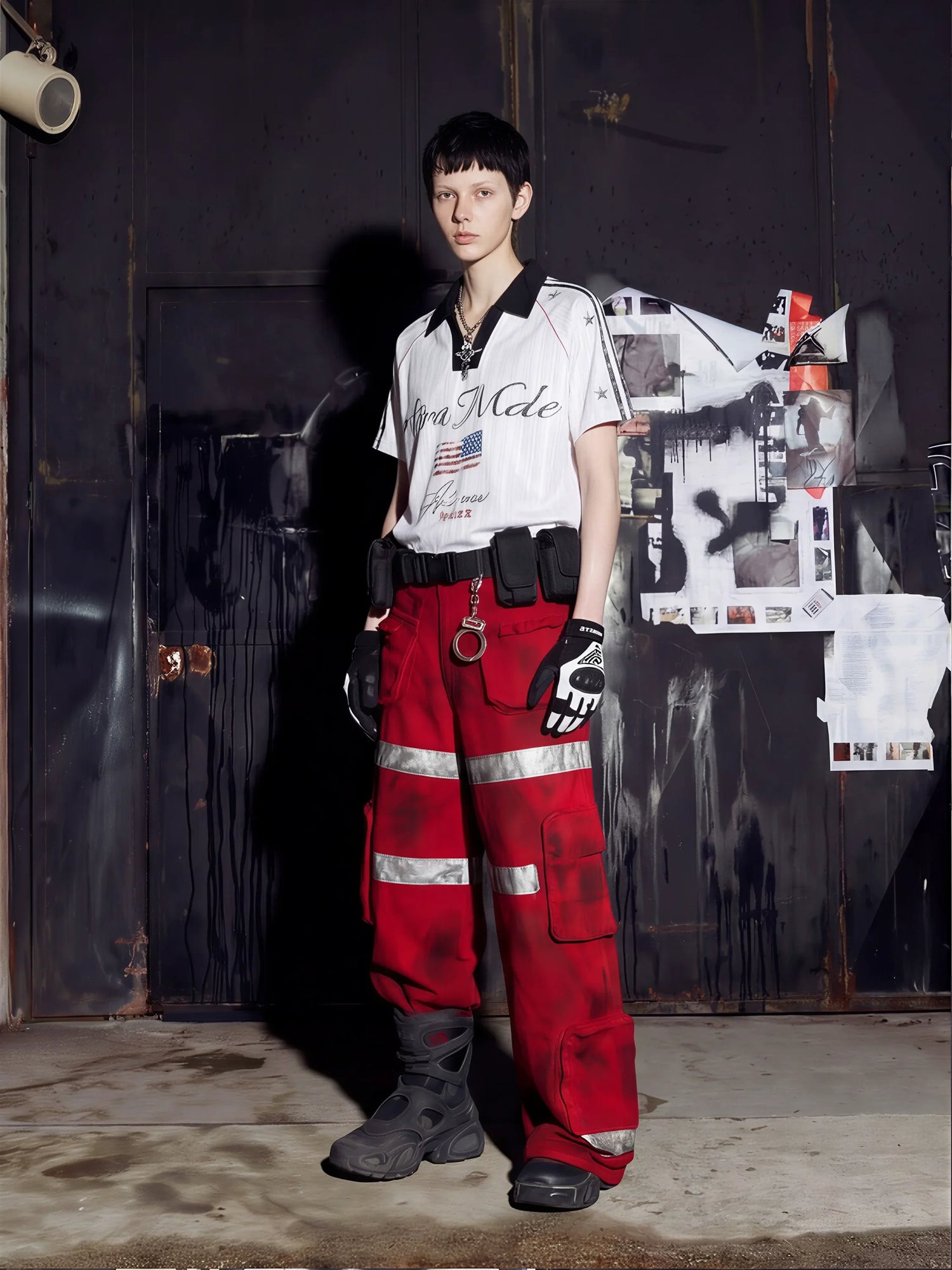 Y2K Star Jersey Polo Shirt 11